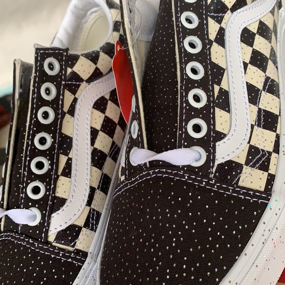 VANS OLD SKOOL CONFETTI BLACK/TRUE WHITE WMNS - Picture 9 of 15